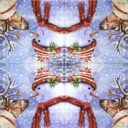 serviette Bonhomme de Neige-42