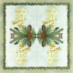 serviette Bonhomme de Neige-45