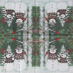 serviette Bonhomme de Neige-47