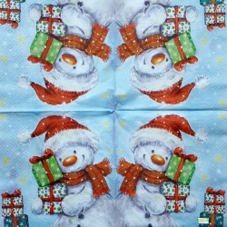serviette Bonhomme de Neige-50