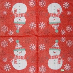 serviette Bonhomme de Neige-54