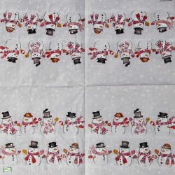 serviette Bonhomme de Neige-56