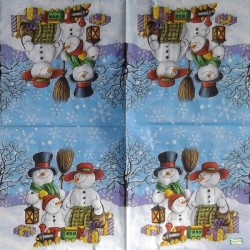 serviette Bonhomme de Neige-57