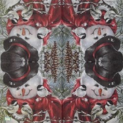 serviette Bonhomme de Neige-61