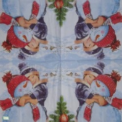 serviette Bonhomme de Neige-65