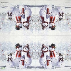 serviette Bonhomme de Neige-66