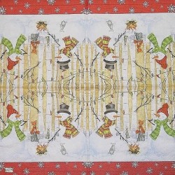 serviette Bonhomme de Neige-77