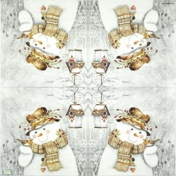 serviette Bonhomme de Neige-78