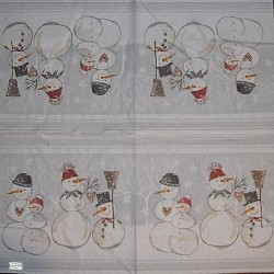 serviette Bonhomme de Neige-80