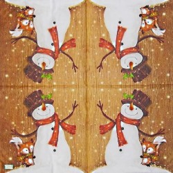 serviette Bonhomme de Neige-83
