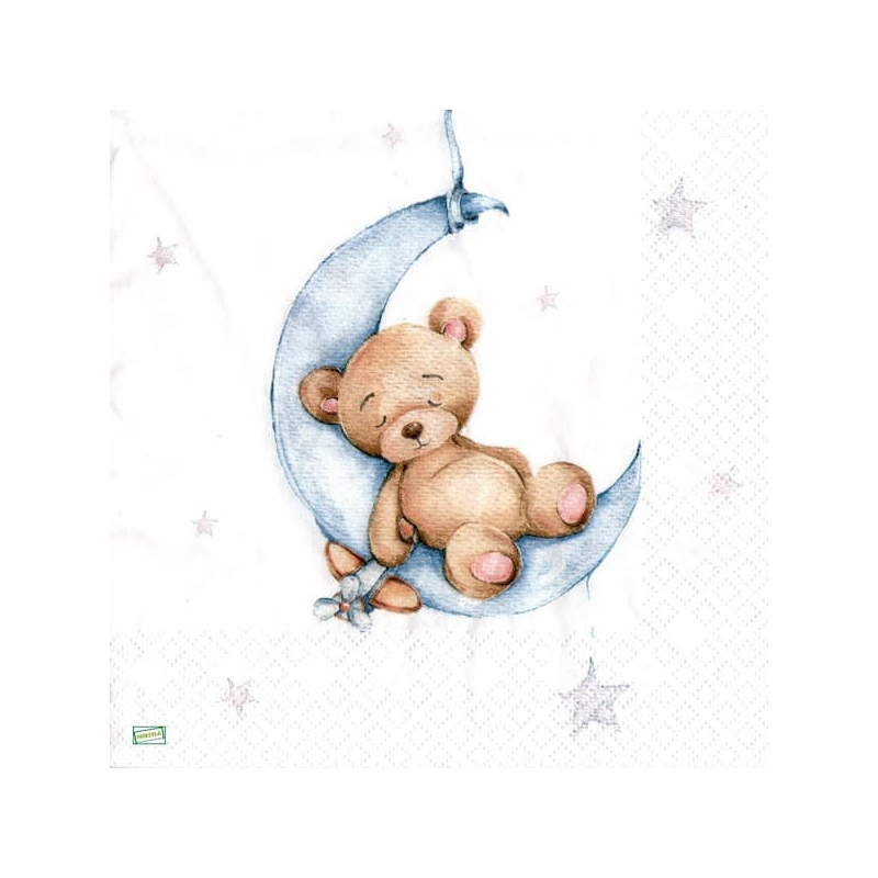 1 serviette papier Ourson -50