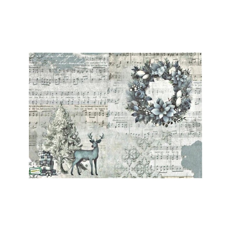 1papier de riz Noêl -PFY9