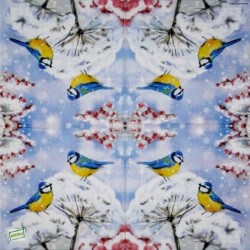 1serviette papier Mésanges-36