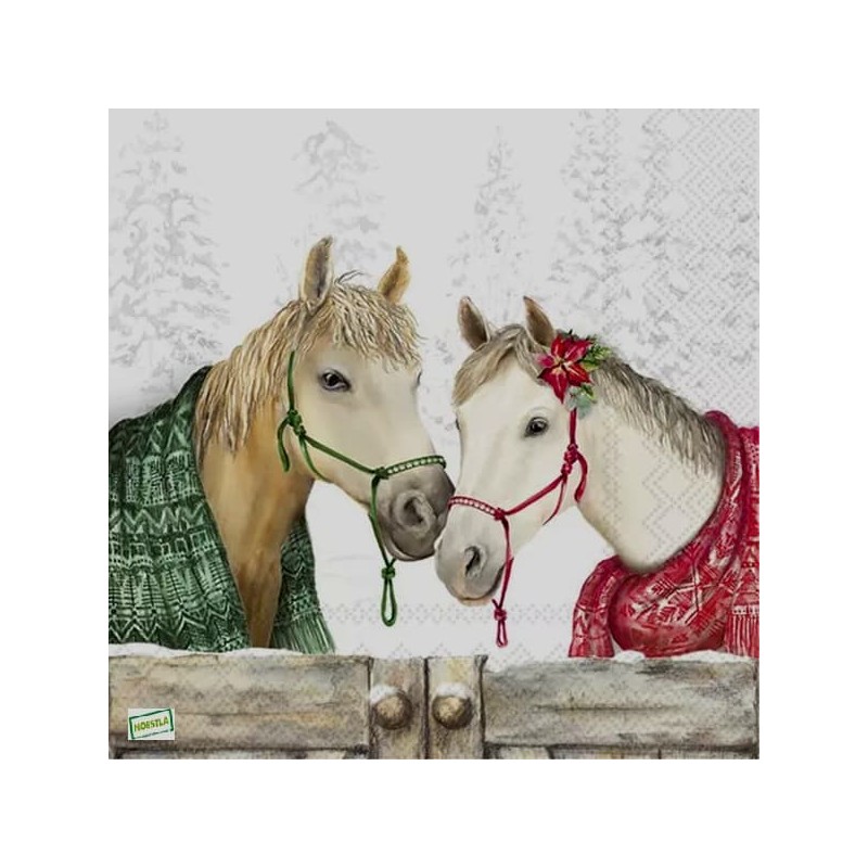 1serviette papier Chevaux -48