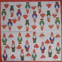 1 serviette papier Nains -2