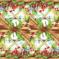 1 serviette papier Lutins -5