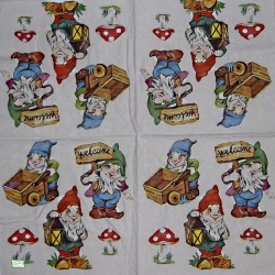 1 serviette Les Nains -19