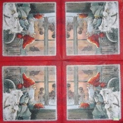 1serviette papier Lutins-25