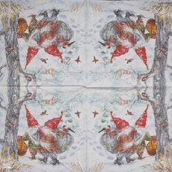 1 serviette Les Gnomes -47