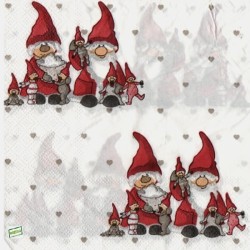 4 serviettes papier Lutins-116