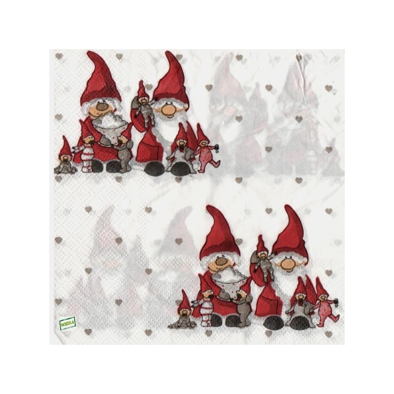 4 serviettes papier Lutins-116