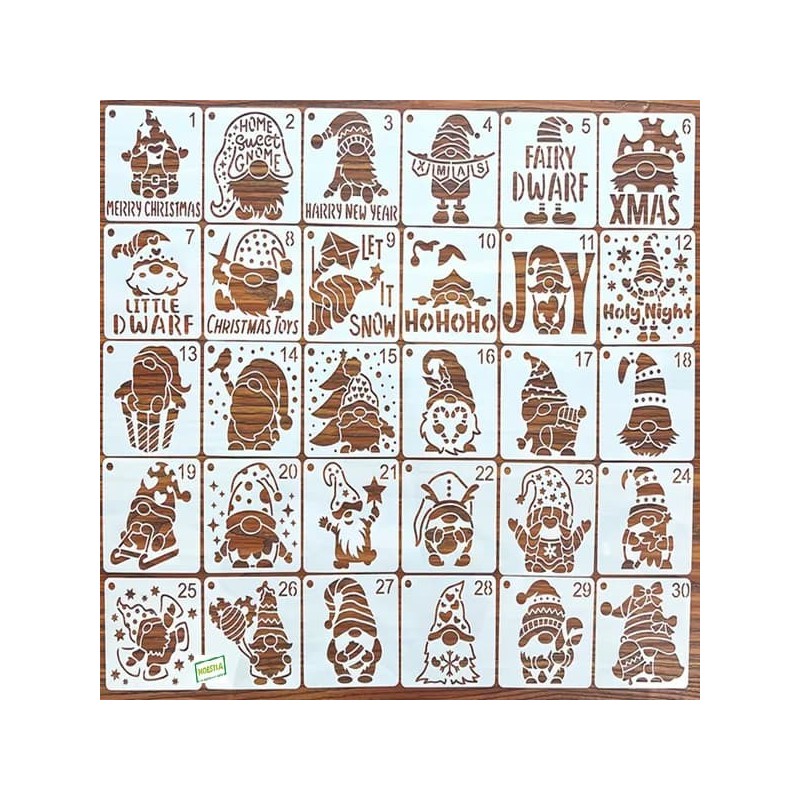 30 Pochoirs Les Gnomes Loisirs créatifs