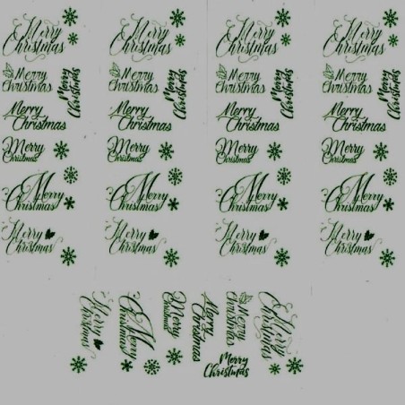 5 papiers de riz Noêl-R3031