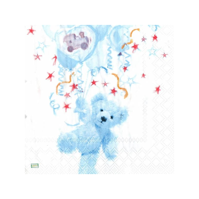 1 serviette papier Ourson -72