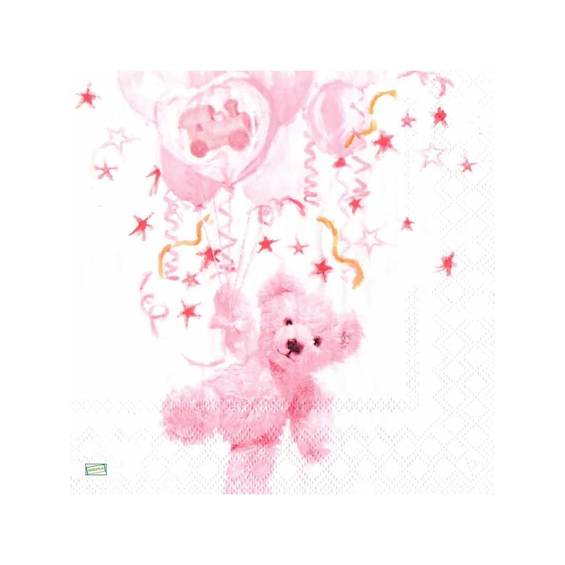 1 serviette papier Ourson -73