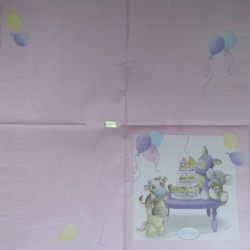 1 serviette papier Ourson -82