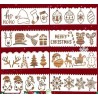 8 Pochoirs - NOEL -N2 Loisirs créatifs