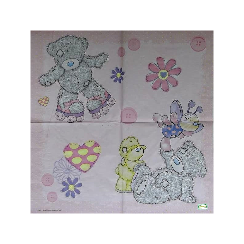 1 serviette papier Ourson -83