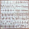 14 Pochoirs NOEL - N1 Loisirs créatifs