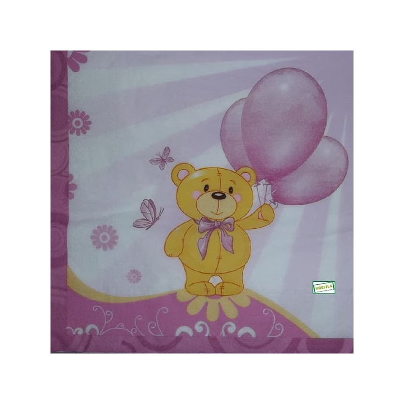 1 serviette papier Ourson -84