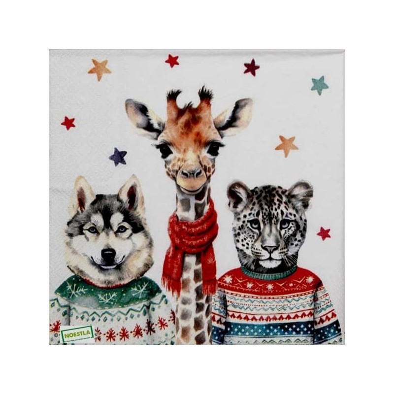 1 serviette Autres Animaux-4