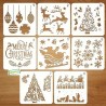 8 Pochoirs NOEL - N4 Loisirs créatifs