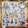 9 Pochoirs NOEL - N5 Loisirs créatifs