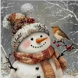 serviette Bonhomme de Neige-90