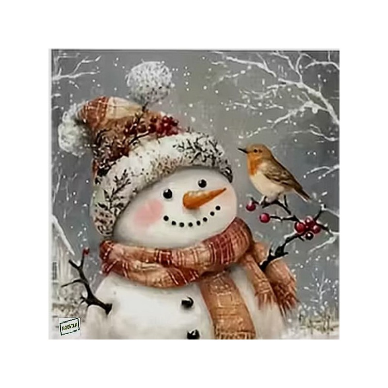 serviette Bonhomme de Neige-90