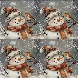 serviette Bonhomme de Neige-90