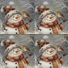 serviette Bonhomme de Neige-90
