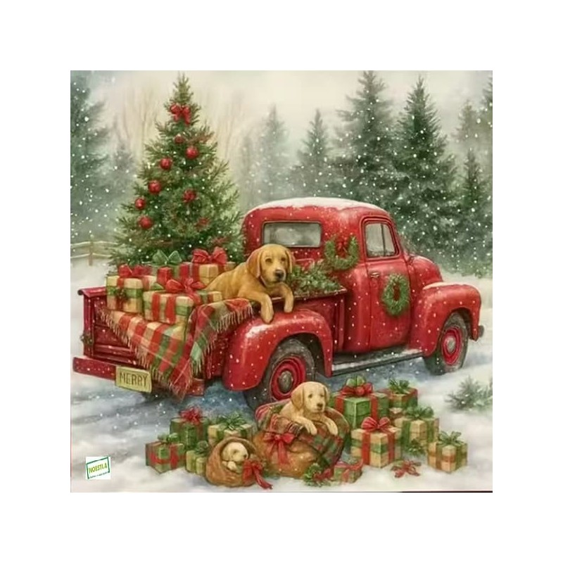 1serviette papier Chiens-79