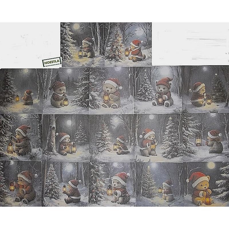 17 papiers découpage Noêl -D15