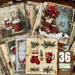 36 papiers découpage Noêl -D16
